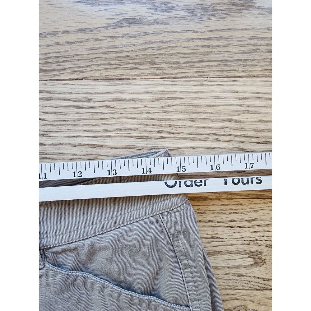 Lauren Ralph Lauren Petite Womens 8P 21.5" Wide Leg Cropped Pants Beige Khaki - Picture 6 of 9